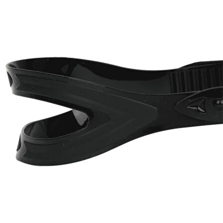 Shufa Temper Camlı Silikon Dalış maskesi (Siyah)