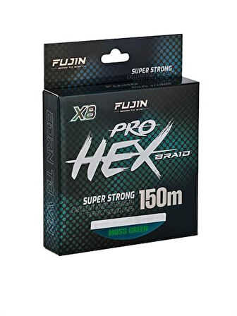 Fujin Pro Hex 8X 150Mt. Moss Green İp Misina 0.16mm