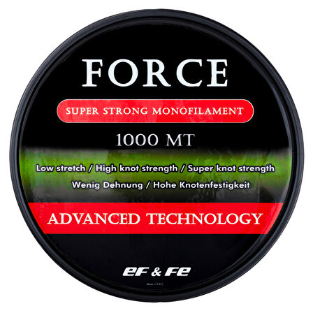 Effe Force 1000m Yeşil Monofilament Olta Misinası 0.45mm - 28.42kg