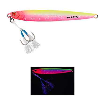 Fujin Valhalla Darksea 80gr Metal Jig Yem MT44 Pink Chart Gold