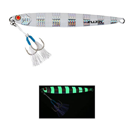 Fujin Valhalla Darksea 100gr Metal Jig Yem MT04 Zebra Glow