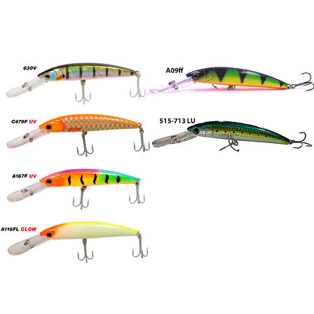 Strike Pro MG013F Buster Deep 12cm 26gr Trolling Maket Balık A167F UV