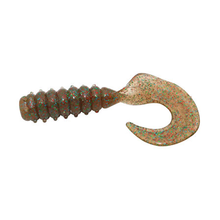 HanFish Gurt 6cm 8 Adet Orak Kuyruk Silikon Yem GT-100 UV Bloodworm