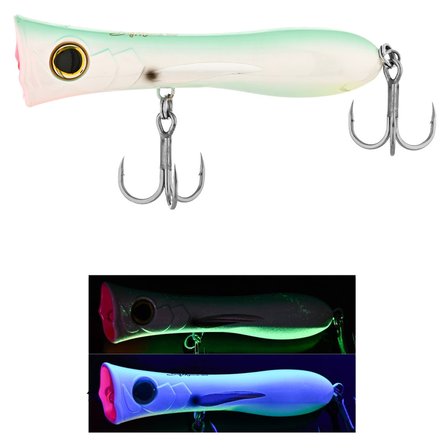 Fujin Big Mama 12cm 31gr Popper Maket Balık 271 White Lumo Glow