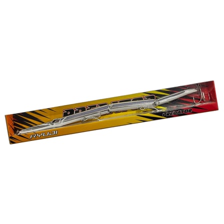 Ryuji Predator 25.5cm 30.6gr Sinking Maket Balık UV Chrome