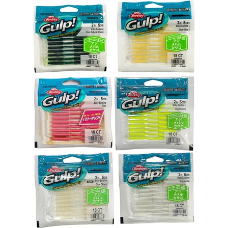 Berkley Gulp SW Baby Sardine 5cm 18 Adet LRF Yemi Glow White Silver