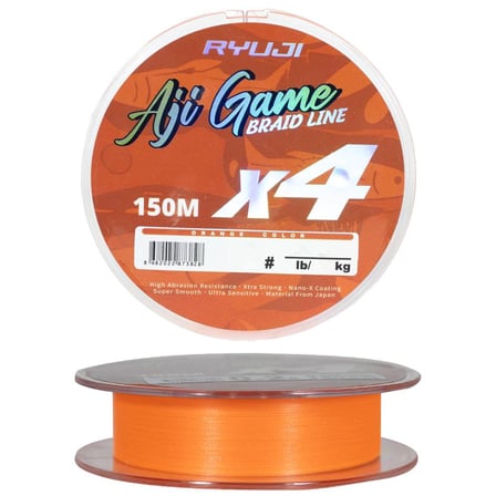 Ryuji Aji Game 4x 150m Orange LRF İp Misina 0,25pe 0,03mm 2,5 kg