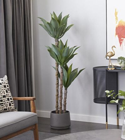 Yapay Ağaç Agave Ağacı 3Gövdeli 160 cm Premium Kalite