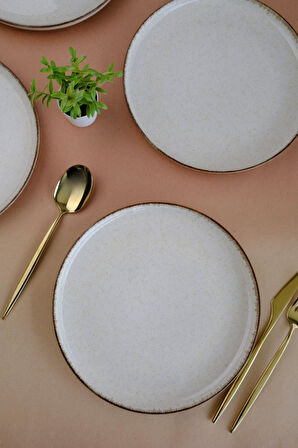 Kütahya Porselen Moderna Pasta Tabağı Tarçın 21cm 2 li