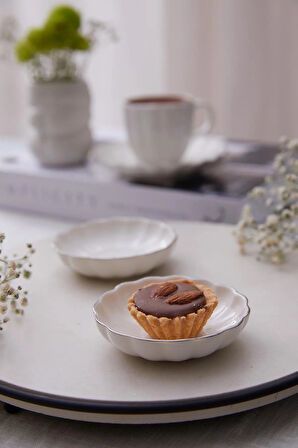 Kütahya Porselen Bone Luz Kase Platin File 4 Parça 8cm BNLZF08KSS2220