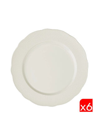 Kütahya Porselen Bone İlay Servis Tabağı 27cm 6 lı