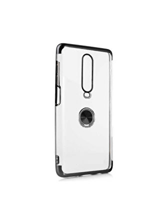Xiaomi Redmi K30 / Xiaomi Poco X2 Kılıf Kenarları Renkli Yüzüklü Manyetik Silikon