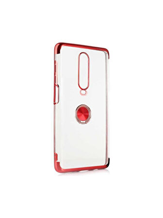 Xiaomi Redmi K30 / Xiaomi Poco X2 Kılıf Kenarları Renkli Yüzüklü Manyetik Silikon