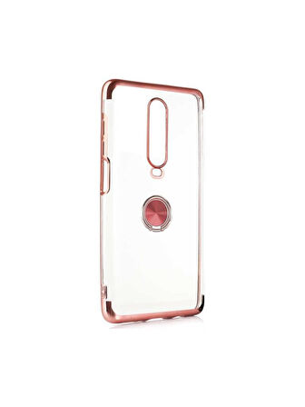 Xiaomi Redmi K30 / Xiaomi Poco X2 Kılıf Kenarları Renkli Yüzüklü Manyetik Silikon