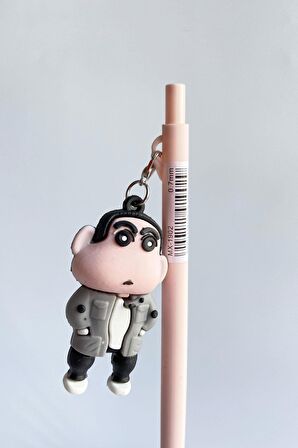 Maxx 0.7 Uclu Kalem Crayon Shin-Chan Maskotlu Gri