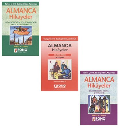 Fono Almanca Türkçe Hikayeler Derece 3 ( 3 Kitap )