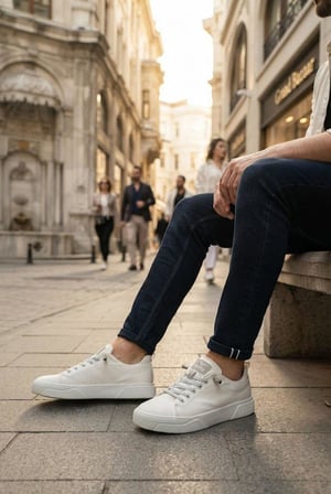 Fort Noka North Rahat Lastik Bağcıklı Sneaker Keten Erkek Ayakkabı