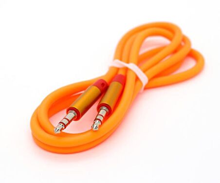 Global AX42 Gfz 3.5mm Aux Kablo 1m Turuncu