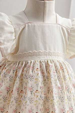 Tongs Baby Bebek Elbise 3930 Bej