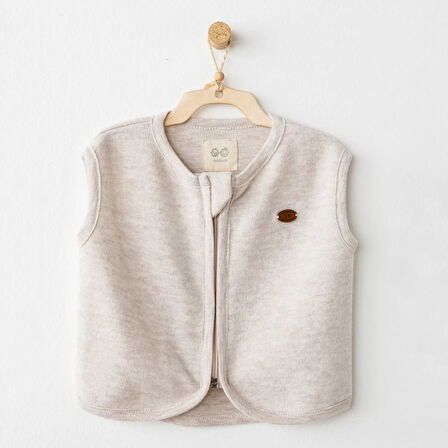 Andywawa AC26211 Casual Yelek Beige