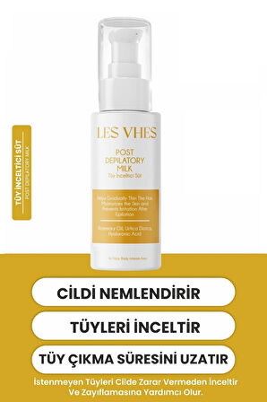 LES VHES Tüy Inceltici Ve Nemlendirici Süt Isırgan Otu & Hyaluronik Asit Özlü 60 ml