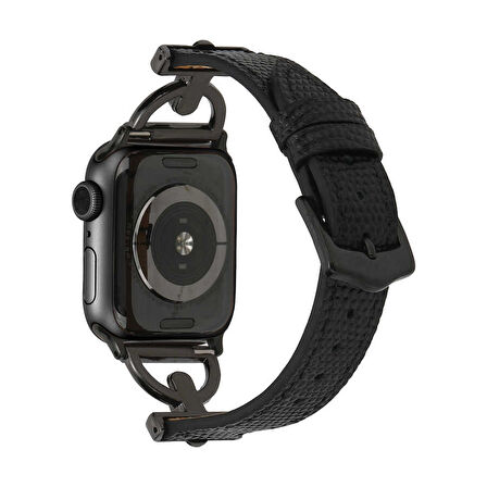 ​​​Apple Watch Uyumlu Ultra 49mm KRD-53 Deri Tasarım Kordon 