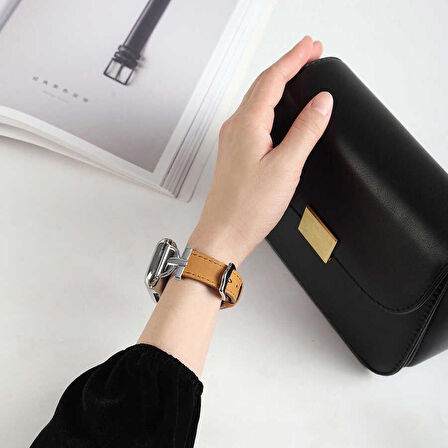 ​​​Apple Watch Ultra 49mm KRD-53 Deri Tasarım Kordon