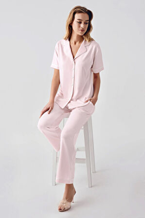 Freshness 324 Kadın 4'Lü Sabahlıklı Şorlu Pijama Takımı