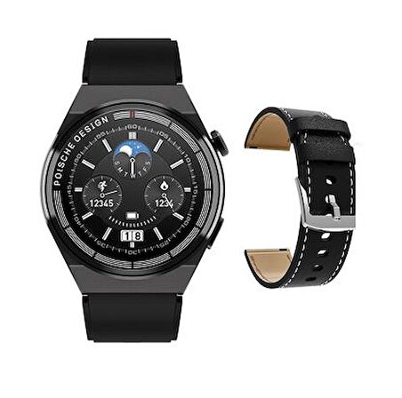 Global 2023 Watch GT3 Max Android İos HarmonyOs Uyumlu Akıllı Saat Siyah