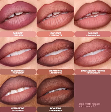 Huda Beauty Liquid Matte Mousse - Kadifemsi Bitişli Likit Ruj - Mocha Mauve