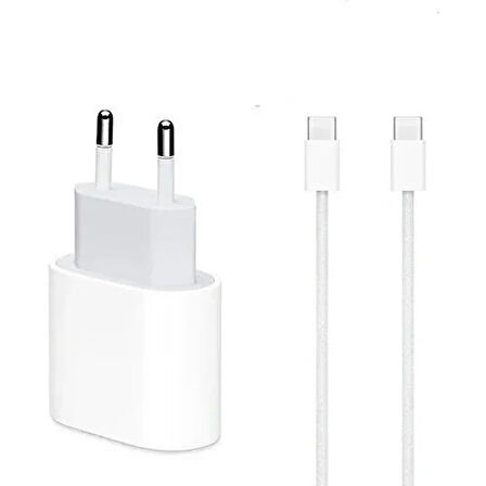 iPhone 15-15 Plus-15 Pro-15 Pro Max Serilerle Uyumlu 35W Hızlı Şarj Aleti Adaptör Kablo 15 Serisi