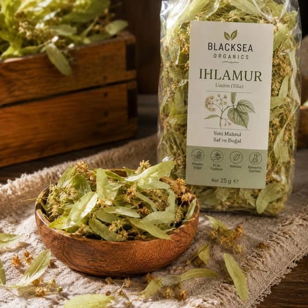 BlackSea Organics Ihlamur 25 Gr | Doğal, Katkısız, Yeni Mahsul