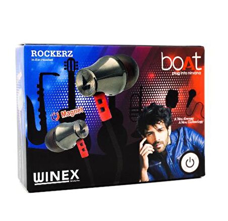 Global Boat Rockerz İn Ear Headset 3.5mm Mikrofonlu Kulakiçi Kablolu Kulaklık