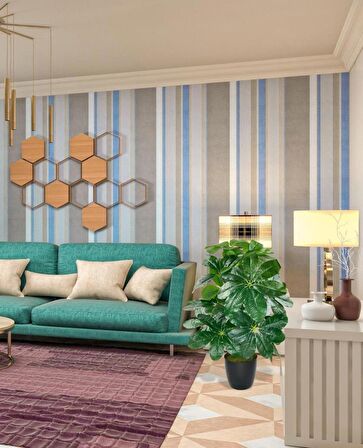 Yapay Çiçek Saksıda Şeflera Bitkisi 18Dal 75cm Salon Çiçeği Yapay Bitki Pachira Macrocarpa