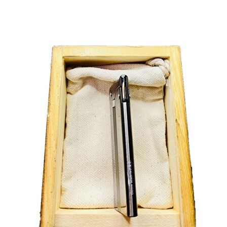 Çelik Depolu Promise Slim Pirinç Çakmak Füme
