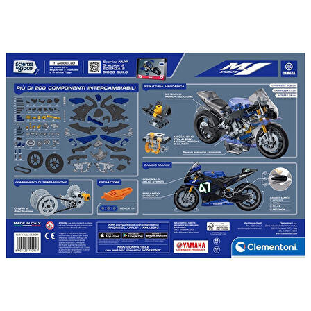 75084TR Mekanik Laboratuvarı - Yamaha M1 +8 yaş FABBATOYS