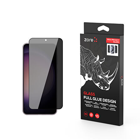 Galaxy S22 Premium Privacy Hayalet Ekstra Korumalı Tam Kaplayan Cam Ekran Koruyucu