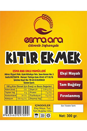 KITIR EKMEK 300 GR