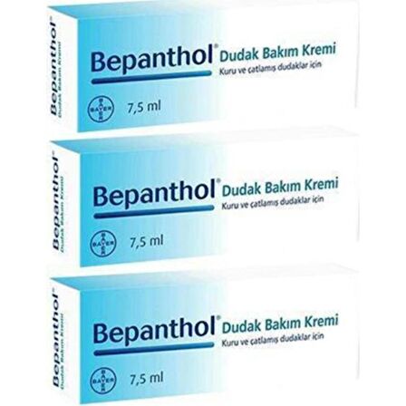 Bepanthol Dudak Bakım Kremi 7.5 ml 3 Lü Paket