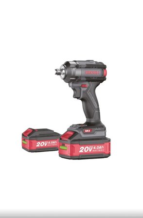 GROGH Kömürsüz Motorlu Akülü Darbeli Somun Sıkma 20V 4Ah GRX2042-4 BMC | Yüksek Torklu Şarjlı Somun Sıkma