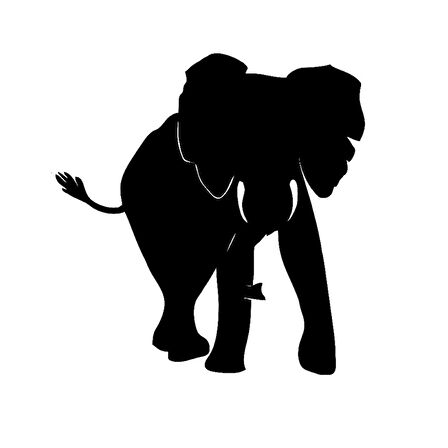 Fil Elephant Sticker Yapıştırma 17cm