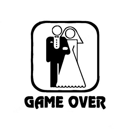 Gelin Damat Game Over sticker
