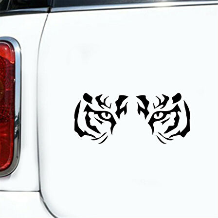 Kaplan Gözü Desen Araba Sticker 2