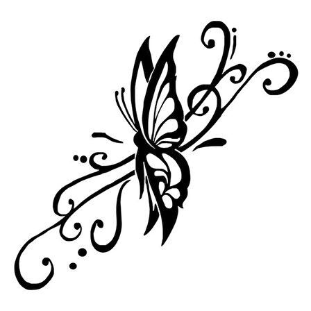 Kelebek Uçan Araba Sticker Oto 2