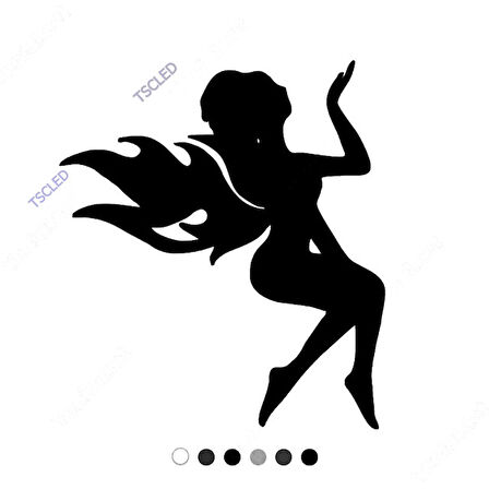 Melek Kız Etiket Sticker Yapıştırma 17cm