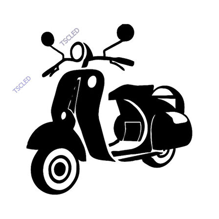 Motor Stickerı Yapıştırma 17cm