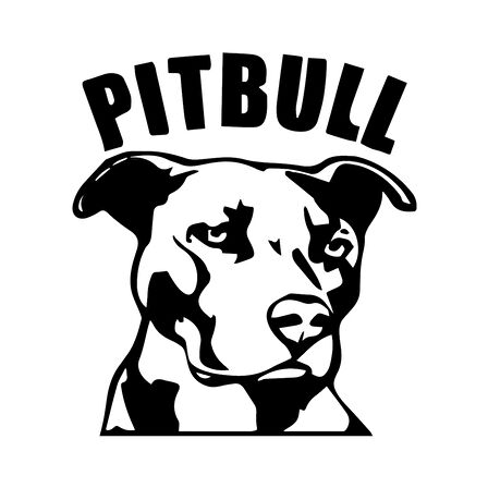Pitbull Sticker  Yapıştırma 17cm