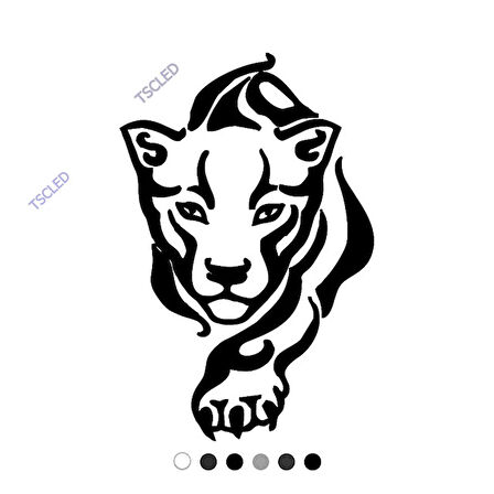 Sessizce Gelen Aslan Sticker Yapıştırma 15cm