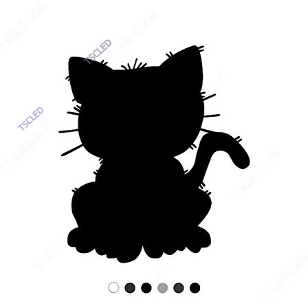 Sevimli Bir Şekilde Duran Kedicik 15cm