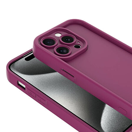 iPhone 15 Pro Kılıf Kamera Korumalı Ananas Silikon Kapak